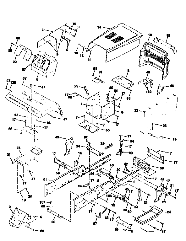 Craftsman 917259001 chassis and enclosures diagram