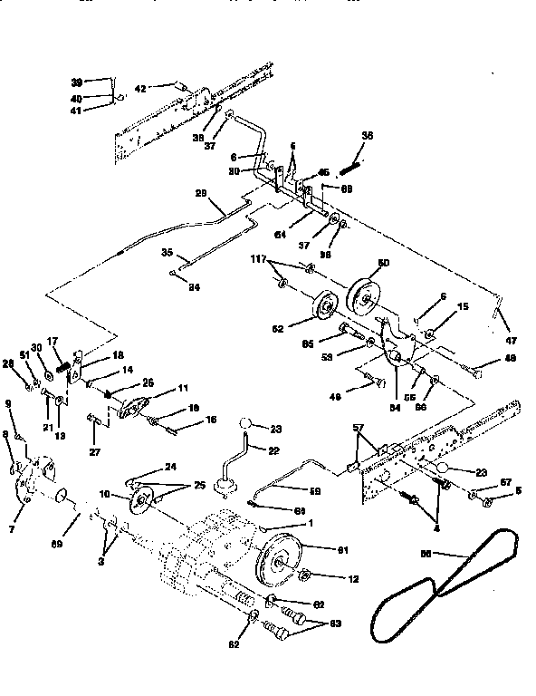Craftsman 917259001 ground drive diagram