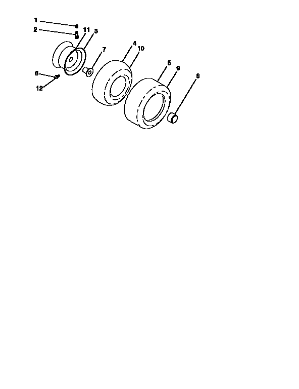 Craftsman 917259001 wheels and tires diagram