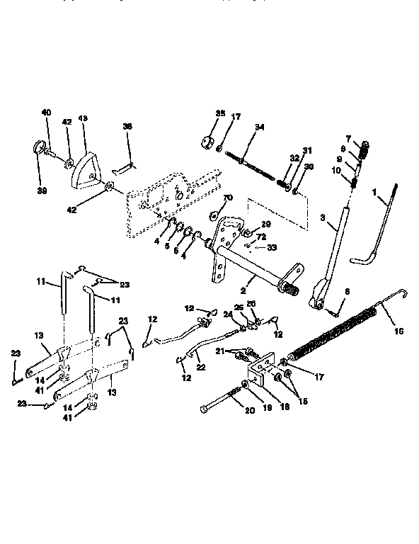 Craftsman 917259001 lift assembly diagram