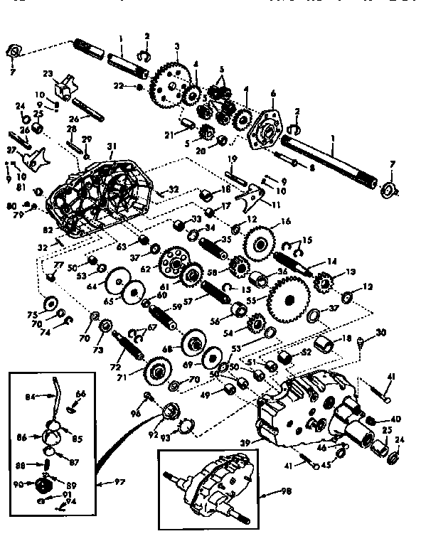Craftsman 917259001 transaxle diagram