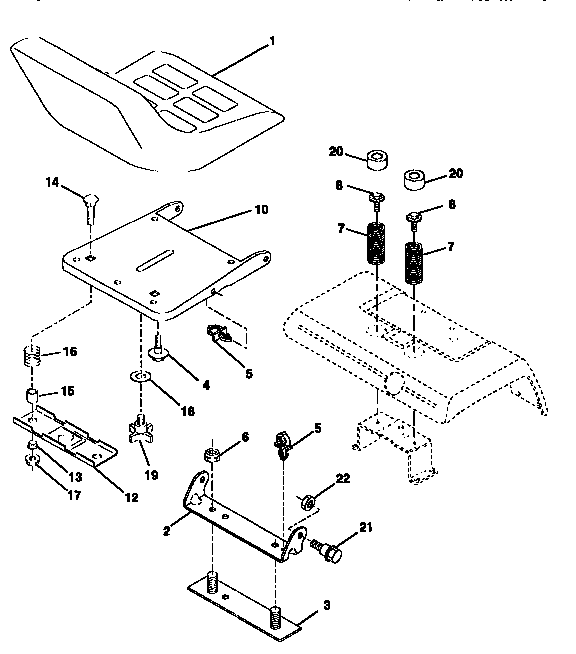 Craftsman 917258971 seat assembly diagram