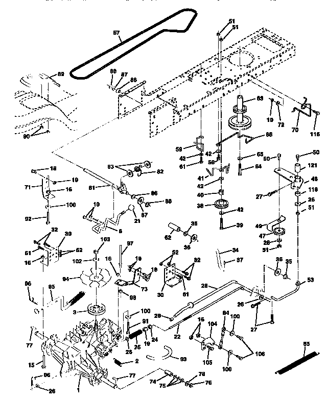 Craftsman 917258557 drive diagram