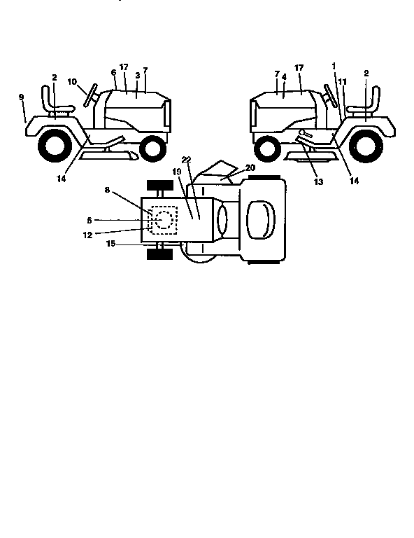 Craftsman 917258672 decals diagram