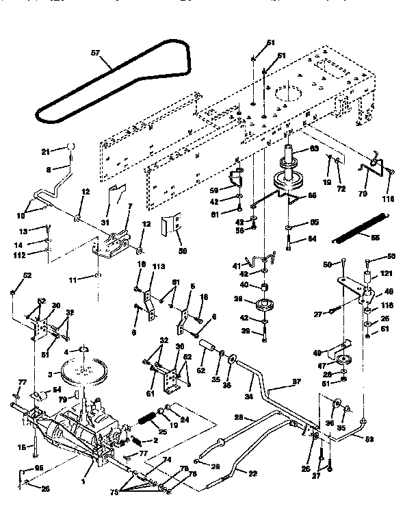 Craftsman 917258103 drive diagram