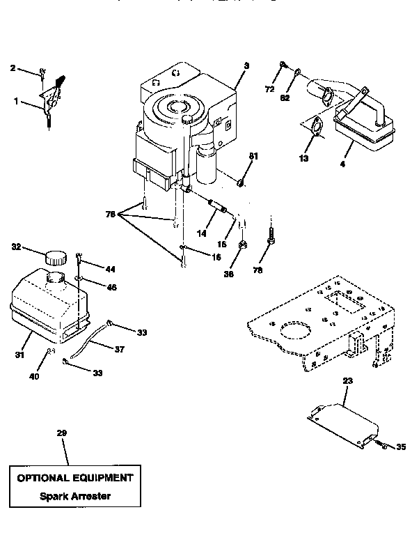 Craftsman 917258103 engine diagram