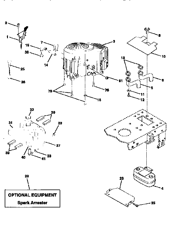Craftsman 917258564 engine diagram