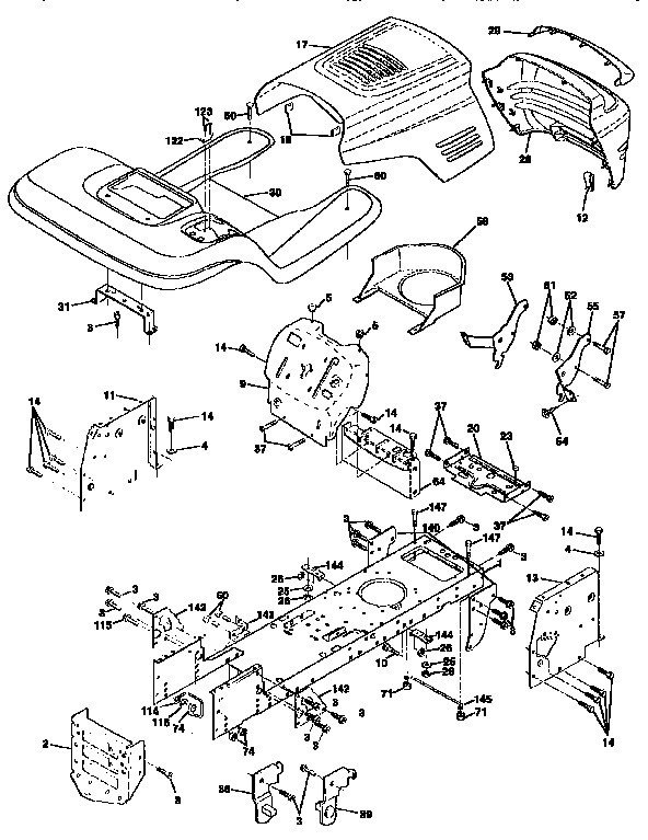 Craftsman 917258662 chassis and enclosures diagram