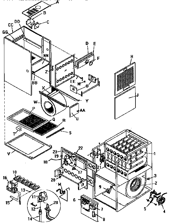 ICP GNJ100N16D2 unit parts diagram