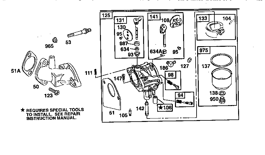 Craftsman 842243290 carburetor assembly diagram