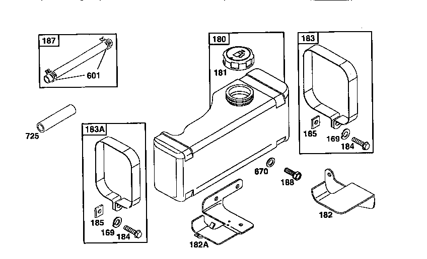 Craftsman 842243290 fuel tank assembly diagram
