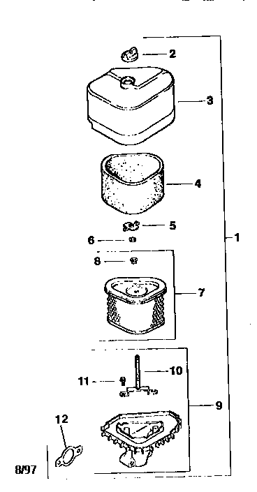 Craftsman 917259555 air intake diagram