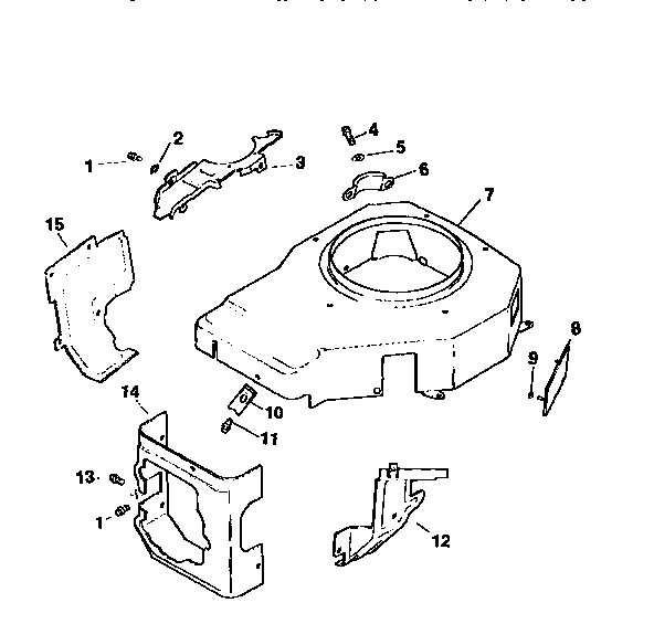 Craftsman 917259555 blower housing and baffles diagram