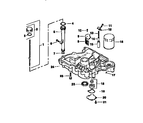 Craftsman 917259555 oil pan/lubrication diagram