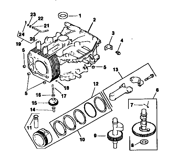 Craftsman 917259555 crankcase diagram