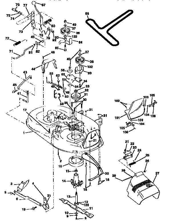 Craftsman 917258112 mower diagram