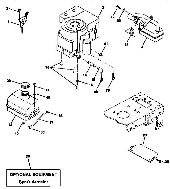 Craftsman 917258515 engine diagram