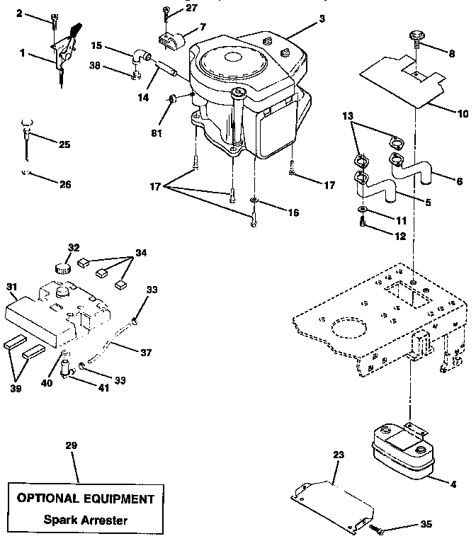 Craftsman 917258565 engine diagram