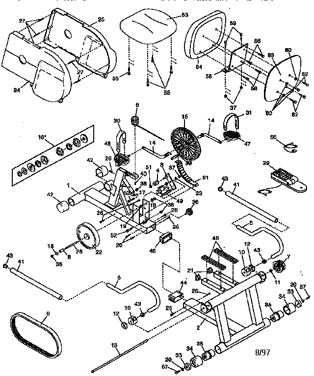 Proform PFEX71060 unit parts diagram