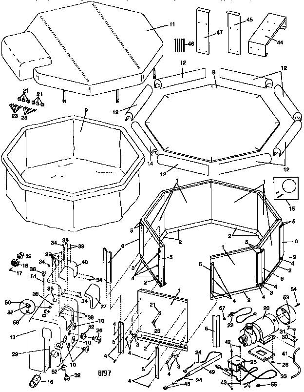Weslo SPRW52463 unit parts diagram