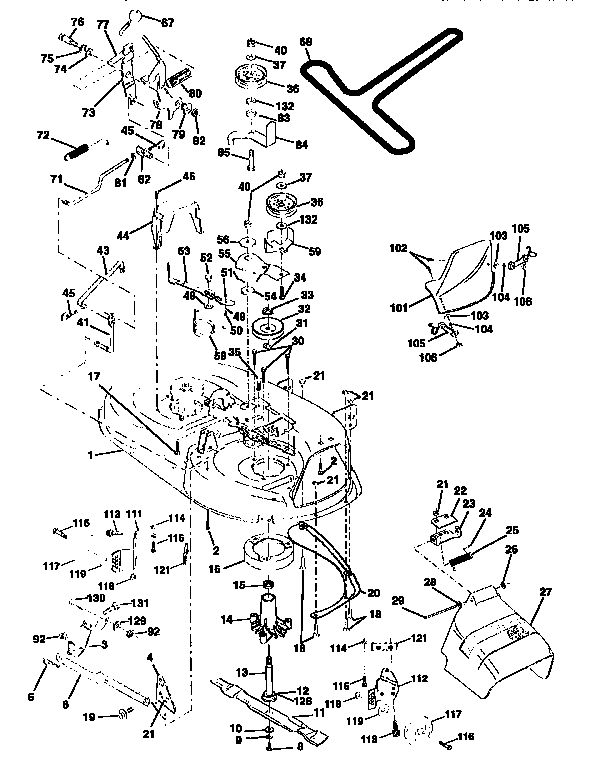 Craftsman 917259581 mower deck diagram
