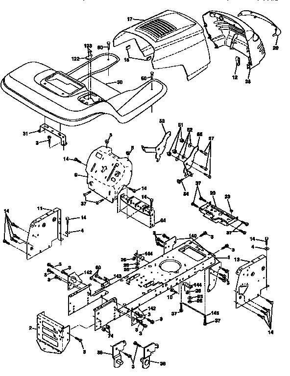 Craftsman 917259522 chassis and enclosures diagram