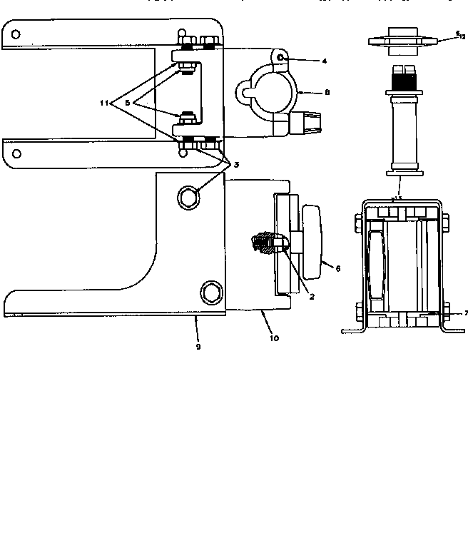 Motorguide LP52ES brackets diagram