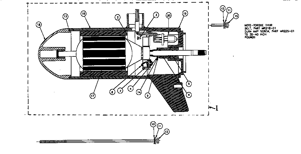 Motorguide L43RF 3.5" dura amp motor foot operated diagram