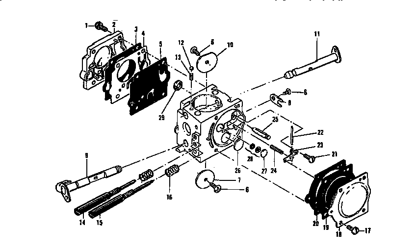 McCulloch PRO MAC 700 MODEL 600116-06 carburetor assembly diagram