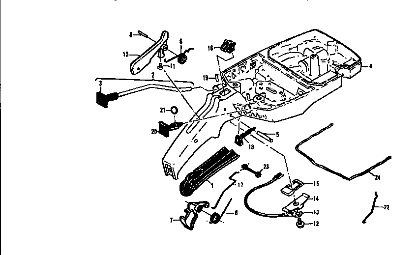McCulloch PRO MAC 700 MODEL 600116-06 fuel tank diagram