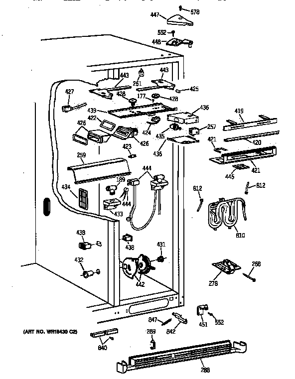 GE TPJ24PRZAWW fresh food section diagram