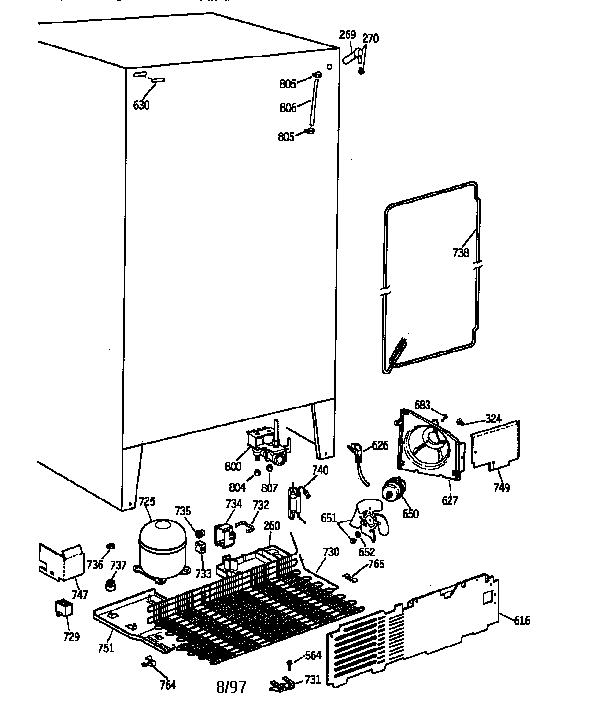 GE TFX22CRXFWW unit parts diagram
