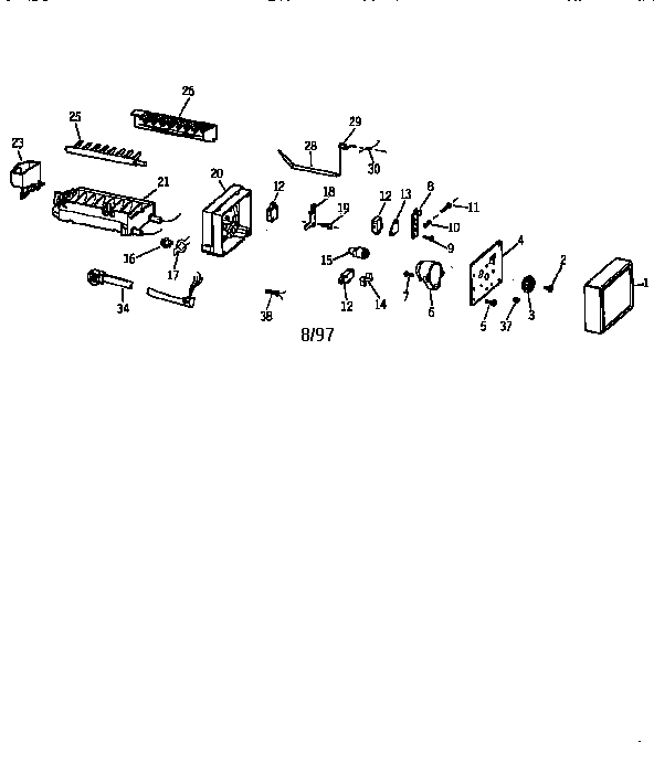 GE TFX22CRXFWW icemaker wr30x0318 diagram