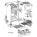 GE TBX14DAZCRAD cabinet diagram