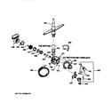 GE GSD715X-72AA motor-pump mechanism diagram