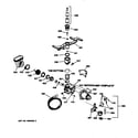 GE GSD1350X72 motor-pump mechanism diagram