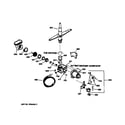 GE GSD650X-73BA motor-pump mechanism diagram