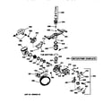 GE GSD4420X73BB motor-pump mechanism diagram