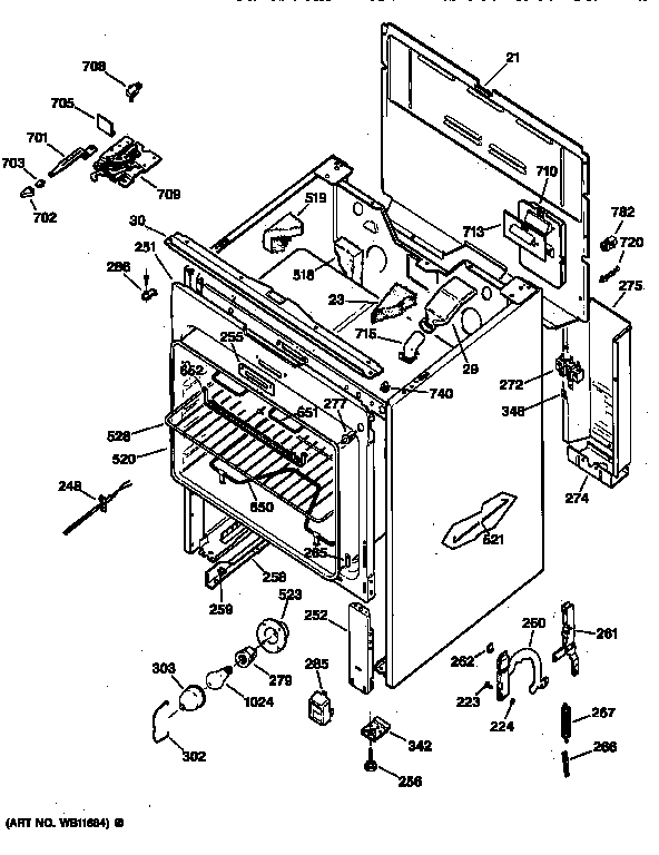 GE JBP63BY1AD body parts diagram
