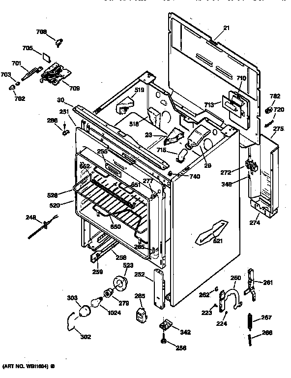 GE JBP66DY1AD body parts diagram