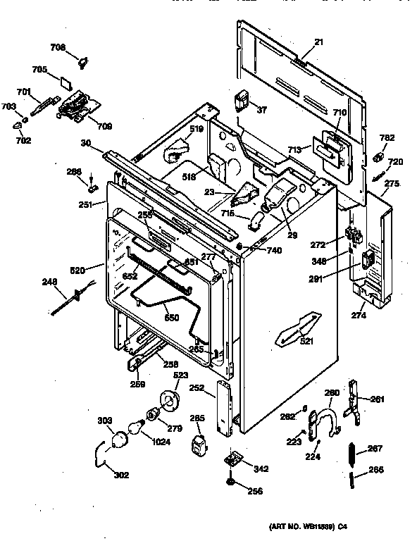 GE JBP79BY1 body parts diagram
