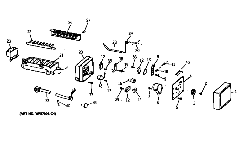 GE TBI18JIZHRWW icemaker wr30x0303 diagram