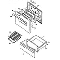 GE JBS07PIY1 door & drawer parts diagram