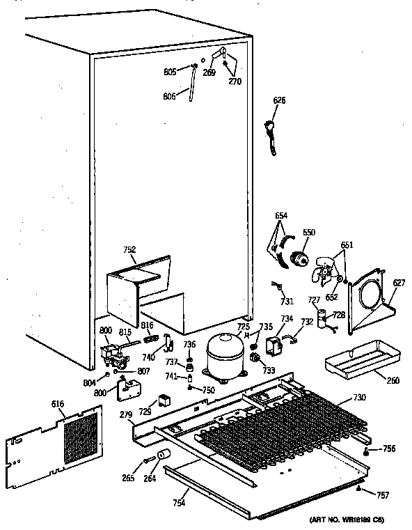 GE TFK30PFZAAA unit parts diagram