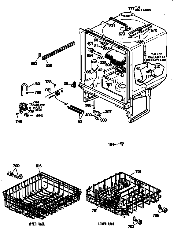GE GSC720Y04AD body parts diagram