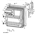 GE TBX18IIZBRAA fresh food door diagram