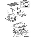 GE TBX18IIZBRAA shelf parts diagram