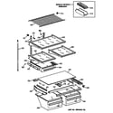 Hotpoint CTX21DAZBRAA shelf parts diagram