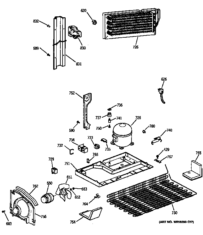 GE CTX21BIXPRWW unit parts diagram