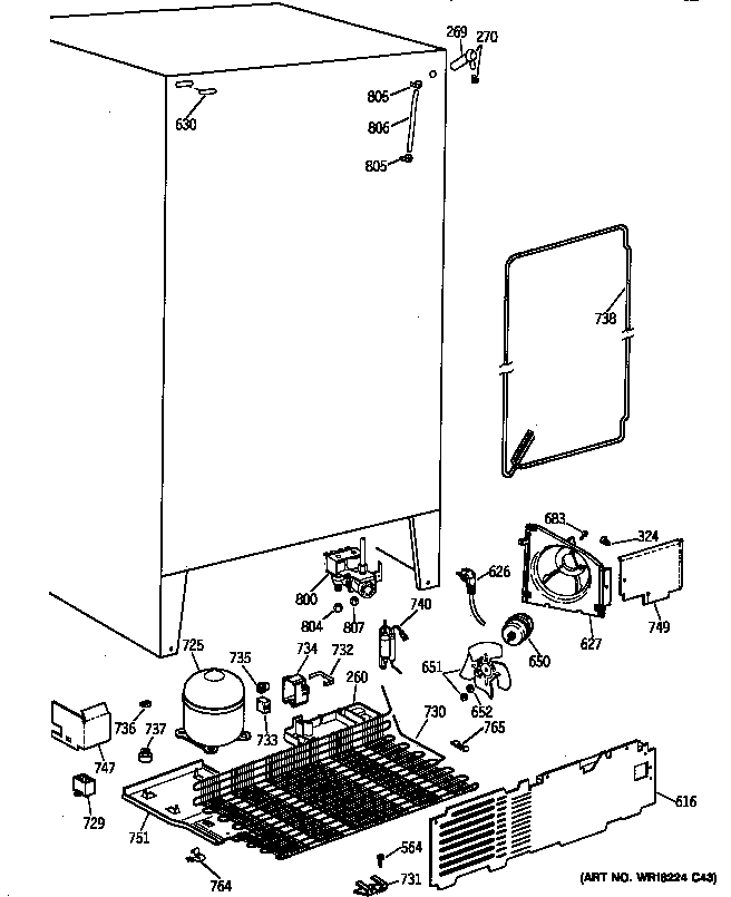 GE MRSC20KWXFWH unit parts diagram